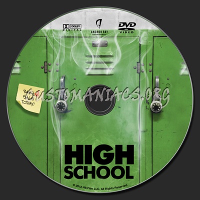 High School dvd label