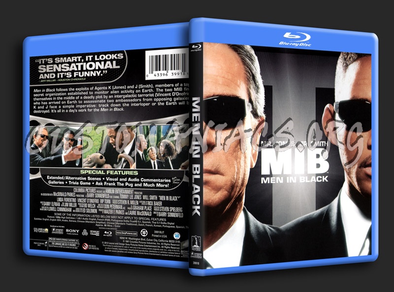 Men In Black MIB blu-ray cover