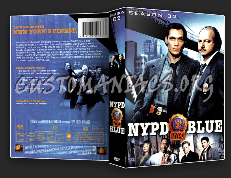 NYPD Blue Season 2 dvd cover