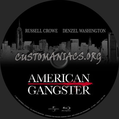 American Gangster blu-ray label