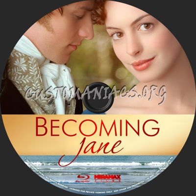 Becoming Jane blu-ray label