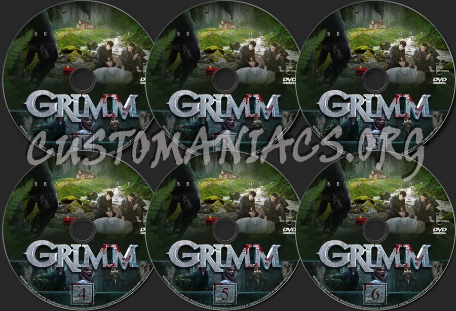 Grimm Season 1 dvd label