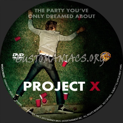 Project X (2012) dvd label