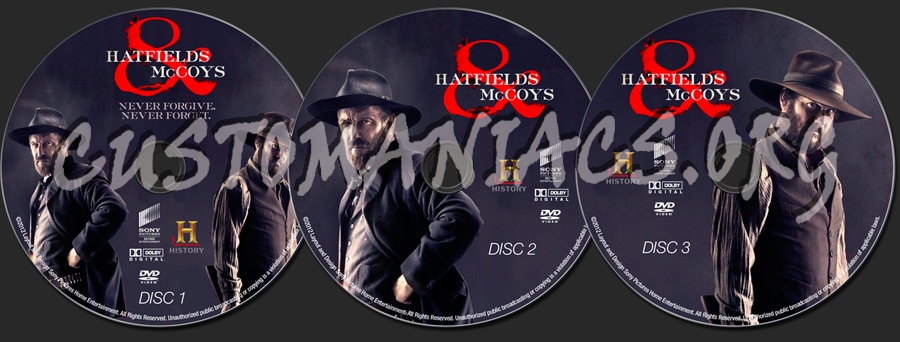 Hatfields & McCoys dvd label