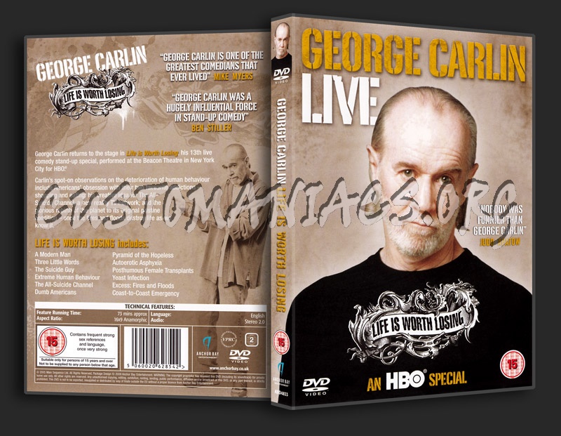 George Carlin - Life Is Worth Losing dvd cover