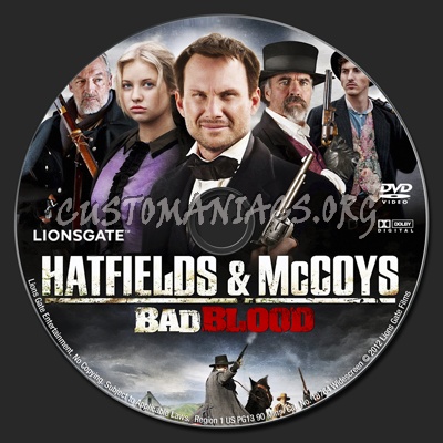 Hatfields & McCoys Bad Blood dvd label