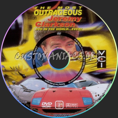 The Most Outrageous Jeremy Clarkson DVD in the World Ever dvd label