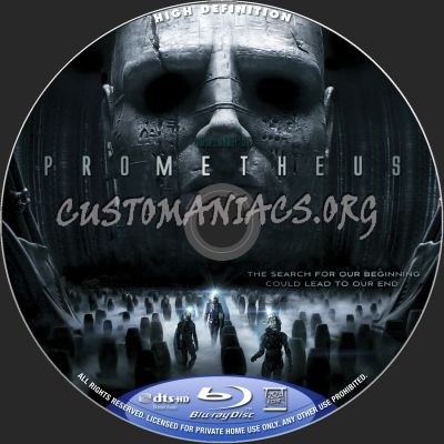 Prometheus (2D+3D) blu-ray label