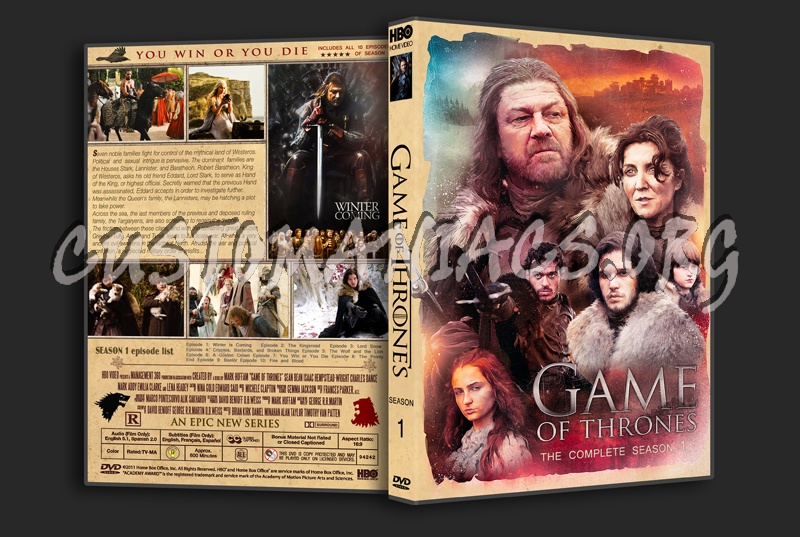 Game of Thrones S1 dvd cover