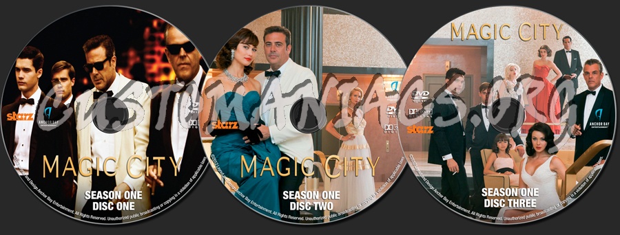 Magic City Season One dvd label