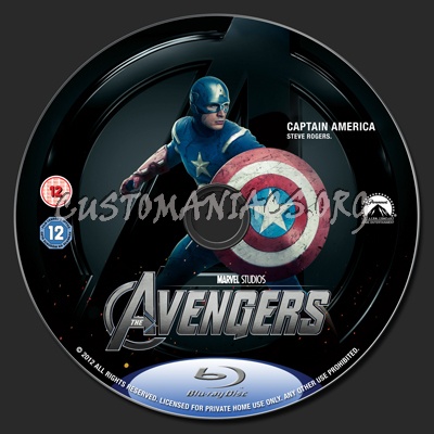 The Avengers blu-ray label