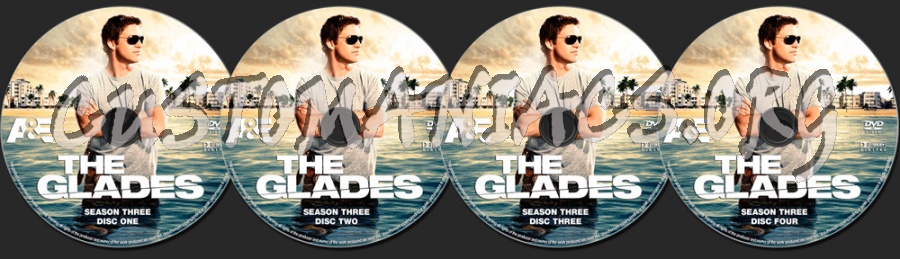 The Glades Season 3 dvd label