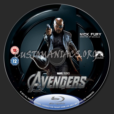 The Avengers blu-ray label