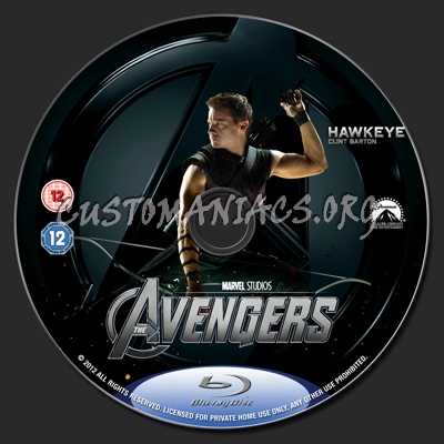 The Avengers blu-ray label