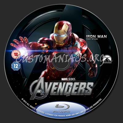 The Avengers blu-ray label