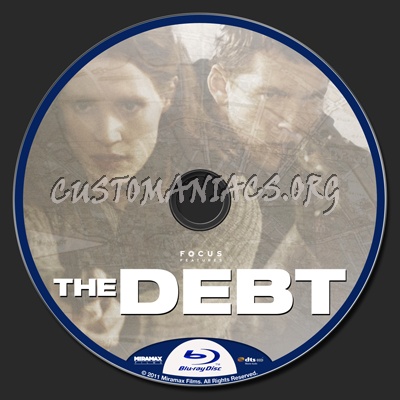 The Debt blu-ray label