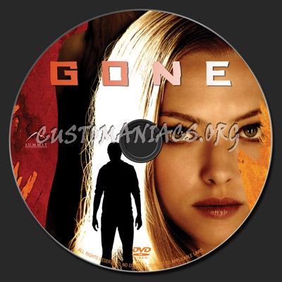 Gone (2012) dvd label