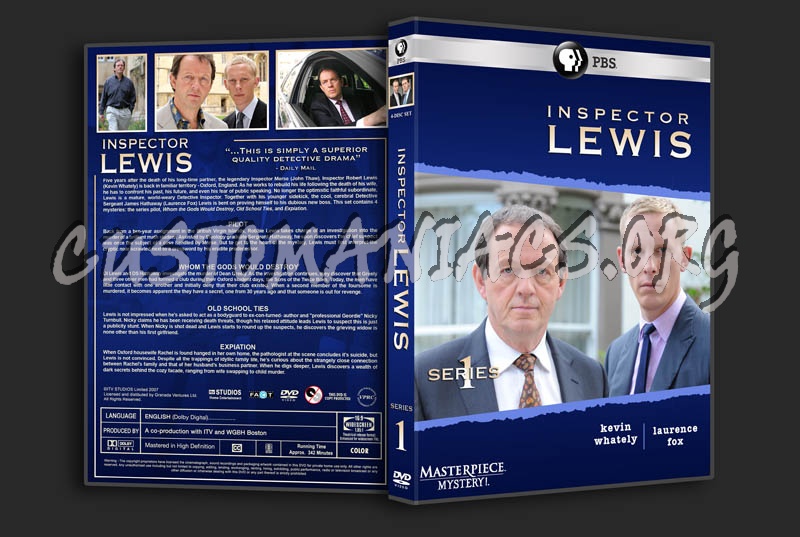 Inspector Lewis: Series 1-5 dvd cover