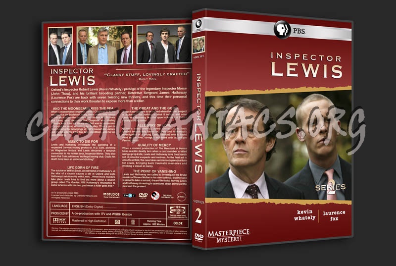 Inspector Lewis: Series 1-5 dvd cover