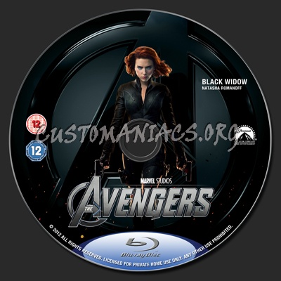 The Avengers blu-ray label