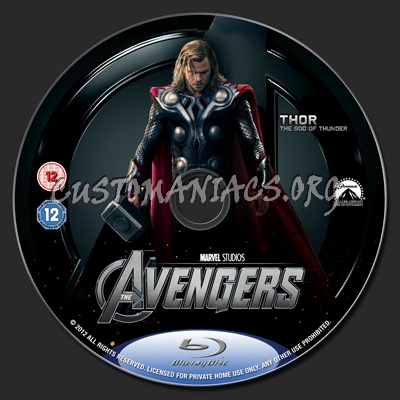 The Avengers blu-ray label