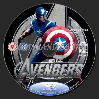 The Avengers blu-ray label