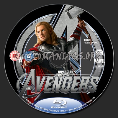 The Avengers blu-ray label