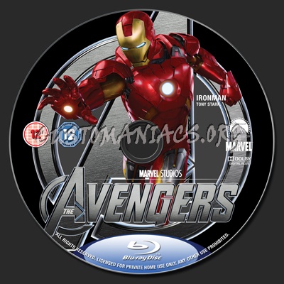 The Avengers blu-ray label