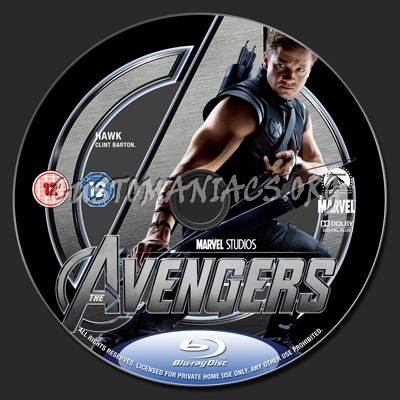 The Avengers blu-ray label