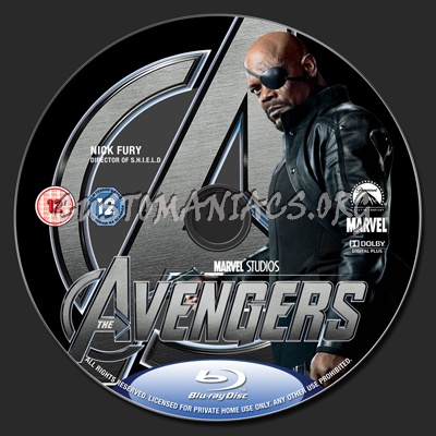 The Avengers blu-ray label