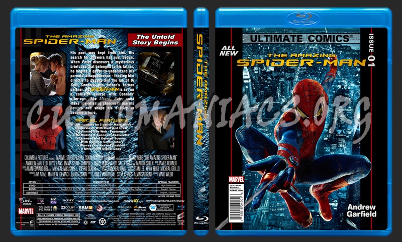 The Amazing Spider-man blu-ray cover