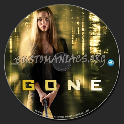 Gone (2012) blu-ray label