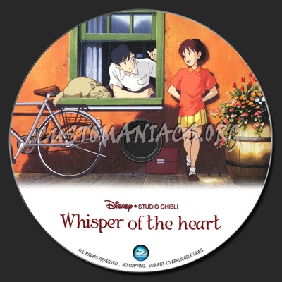 Whispers Of The Heart blu-ray label
