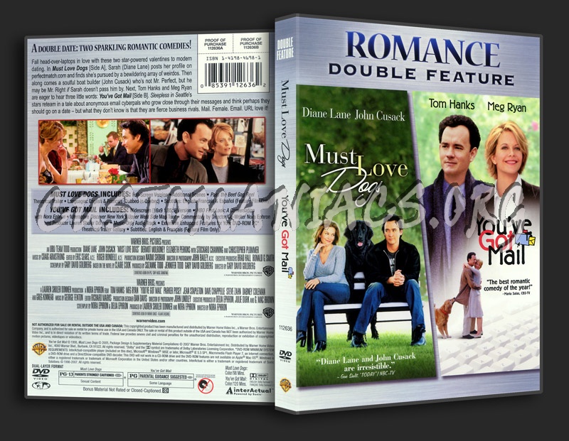 Must Love Dogs / You've Got Mail dvd cover