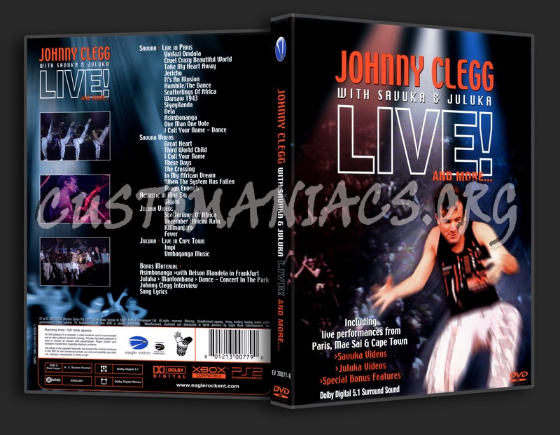 Johnny Clegg With Savuka & Juluka Live! dvd cover
