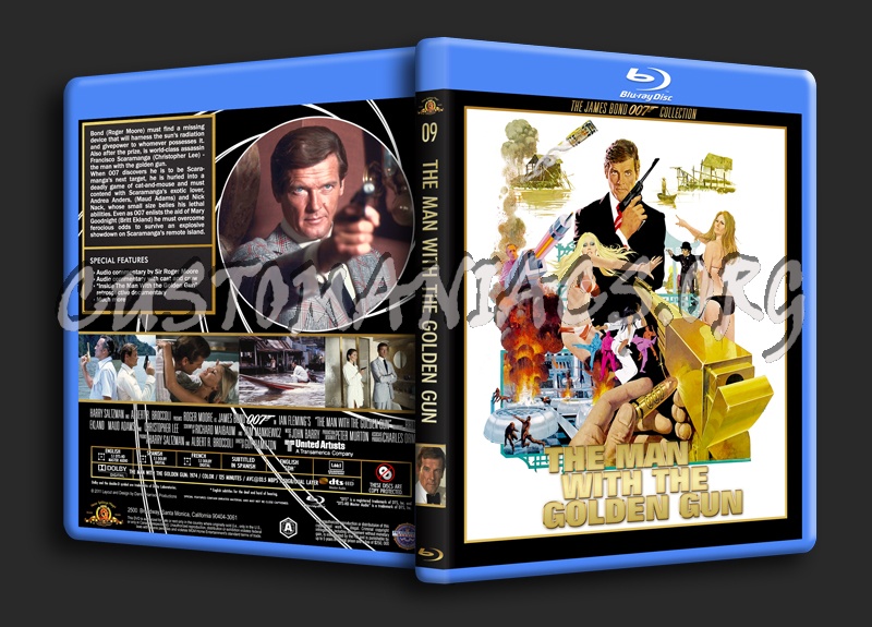 The Man With The Golden Gun blu-ray cover