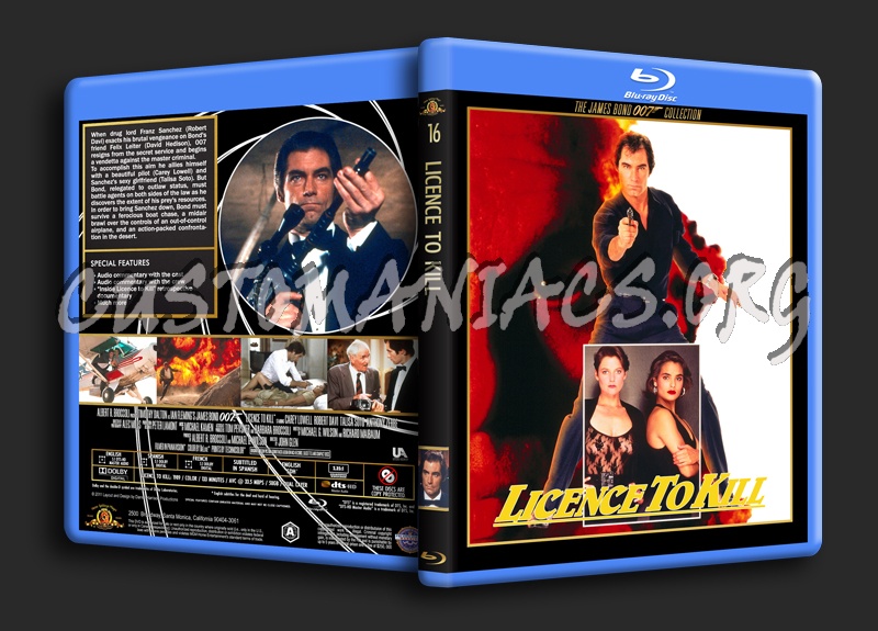 Licence to Kill (License to Kill) blu-ray cover