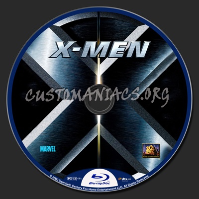 X-Men blu-ray label