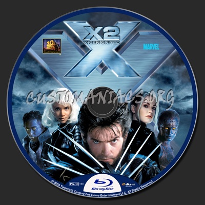 X-Men 2: X-Men United blu-ray label