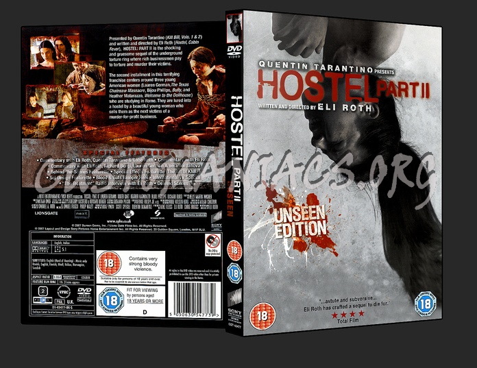 Hostel part II dvd cover