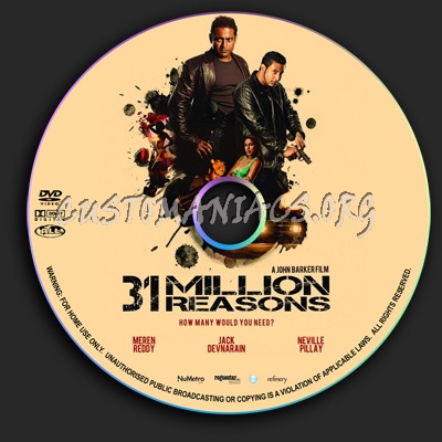 31 Million Reasons dvd label