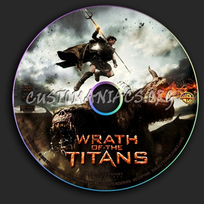 Wrath Of The Titans dvd label