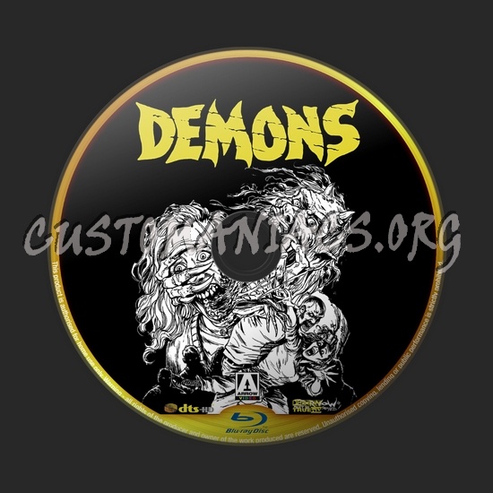 Demons blu-ray label