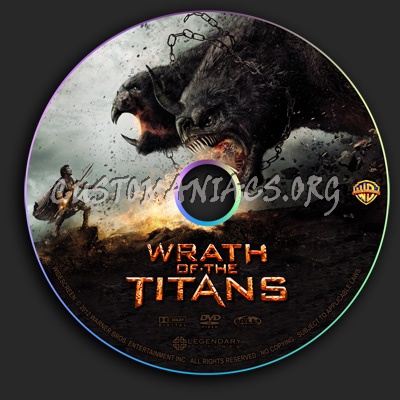 Wrath Of The Titans dvd label