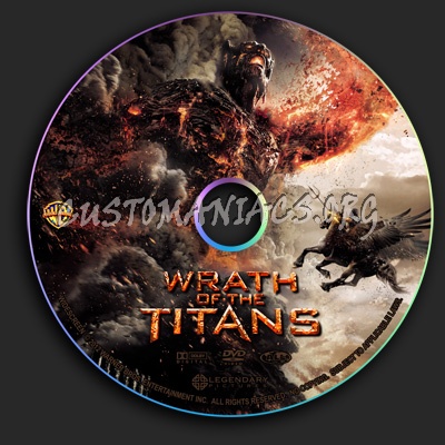 Wrath Of The Titans dvd label