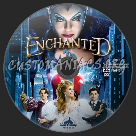 Enchanted dvd label