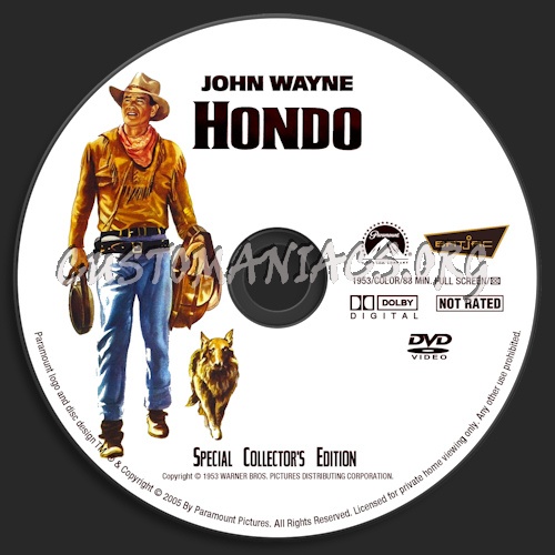 Hondo dvd label