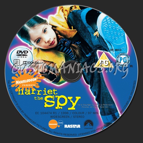 Harriet the Spy dvd label