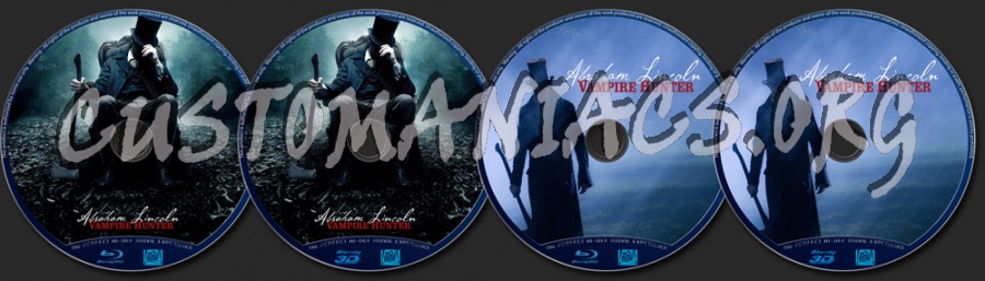 Abraham Lincoln: Vampire Hunter 2D & 3D blu-ray label