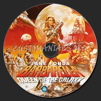 Barbarella Queen Of The Galaxy blu-ray label